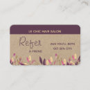 Search for client referral cards Refer a friend