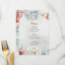 Search for floral menus Rustic