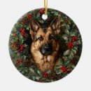 Search for german shepherd christmas tree decorations Xmas
