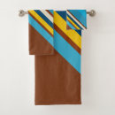 Search for teal and brown bathroom accessories Stripes