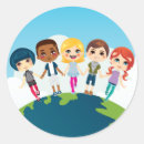 Search for diverse kids stickers Friends