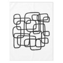 Search for black and white abstract tablecloths Geometric