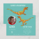 Search for boys 6th birthday invitations Dinosaur