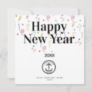 Search for your logo new years cards Simple