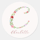 Search for monogram letter c stickers Watercolor