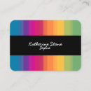 Search for colourful rainbow business cards Stylish