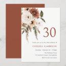 Search for boho 30th birthday invitations Floral
