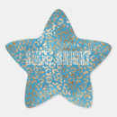Search for turquoise and gold stickers Blue
