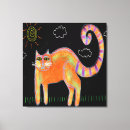 Search for abstract cat canvas prints Colourful