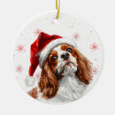 Search for cavalier king charles christmas tree decorations Watercolor