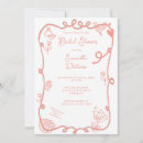 Search for strawberry bridal invitations Hand drawn