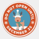 Search for do not open until christmas stickers December 25