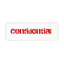 Search for top secret return address labels Confidential