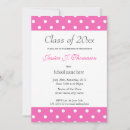 Search for polka dots graduation invitations Elegant