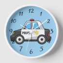 Search for police clocks Cartoon