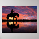 Search for western cowboy art Sunset