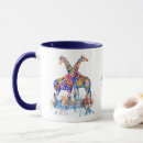 Search for abstract giraffe mugs Africa