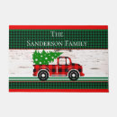 Search for vintage truck doormats Red and green