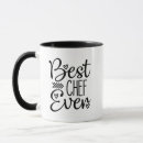 Search for chef mugs Typography