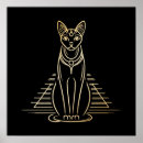 Search for egyptian cat posters Gold