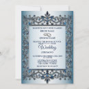 Search for teal blue and silver wedding invitations Floral