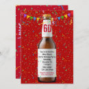 Search for beer 60th birthday invitations Party