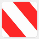 Search for red warning stickers White