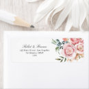 Search for peach flowers return address labels Rustic