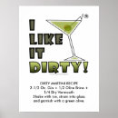 Search for cocktail posters Dirty martini