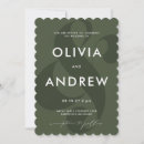 Search for moss green wedding invitations Minimalist