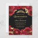 Search for red black sweet 16 invitations Tiara