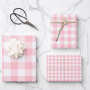 Search for pink gingham wrapping paper Trendy