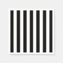 Search for black on white napkins Stripes
