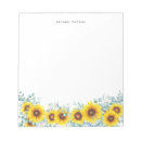 Search for watercolor sunflower notepads Summer