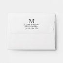 Search for black envelopes Monogrammed