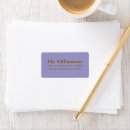 Search for lavender return address labels Modern