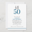 Search for blue 50th birthday invitations Trendy