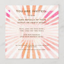 Search for abstract sun invitations Red