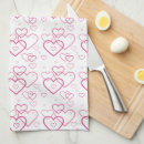 Search for pink heart tea towels For her