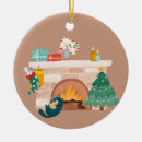 Search for fireplace christmas tree decorations Chimney