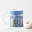 Search for birthday candle mugs Celebration