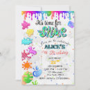 Search for slime invitations Colourful