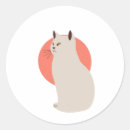 Search for minimalist cat stickers Black and white cat