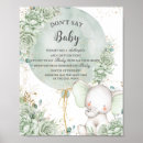 Search for elephant baby shower posters Gender neutral