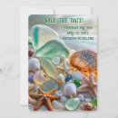 Search for sea shells save the dates Sand