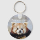 Search for cute red panda key rings China
