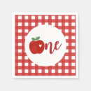 Search for red and white gingham napkins For kids