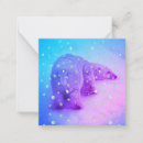 Search for polar bears note cards Blue