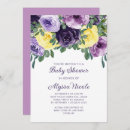 Search for purple and yellow baby shower invitations Mother to be