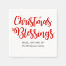 Search for religious christmas napkins Red